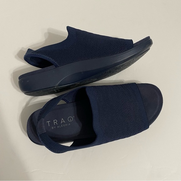 Traq by Alegria | Shoes | Traq By Alegria Navy Slip On Sandals | Poshmark